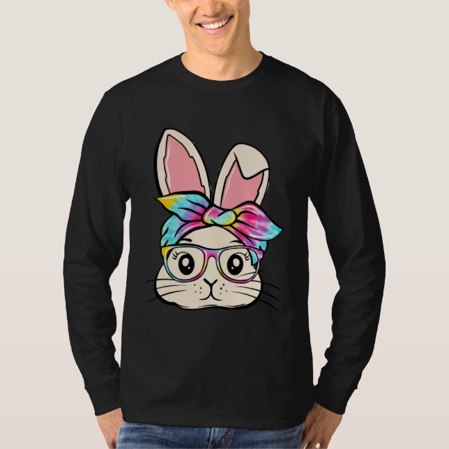 Happy Easter  Bunny Glasses Rabbit Eggs Hunting Ti T-Shirt (Front)