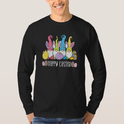Happy Easter Bunny Gnome Easter Eggs Hunting Women T_Shirt