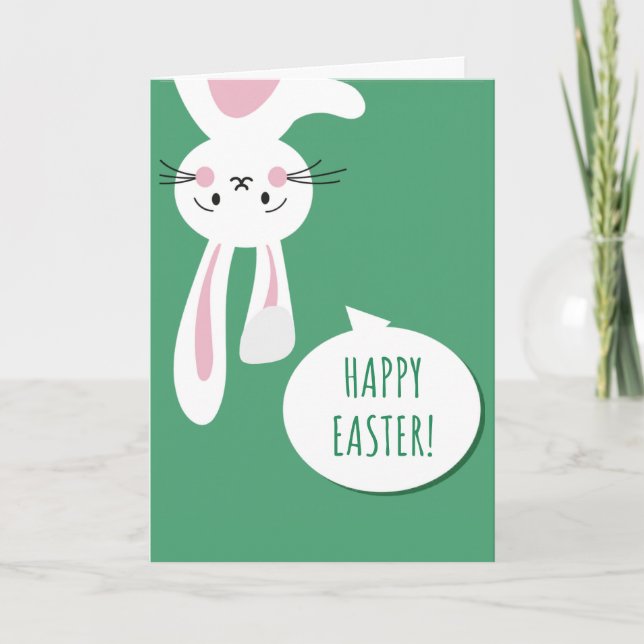 Happy Easter Bunny Greeting Card (Front)