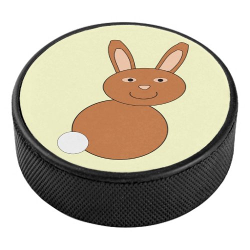 Happy Easter Bunny Hockey Puck
