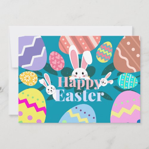 Happy Easter Bunny  Holiday Card