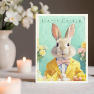HAPPY EASTER BUNNY Holiday Postcard