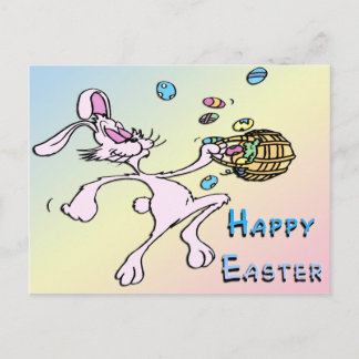 Happy Easter Bunny Holiday Postcard