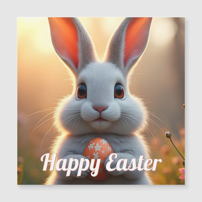 Happy Easter Bunny in the Magic of Spring (Front)