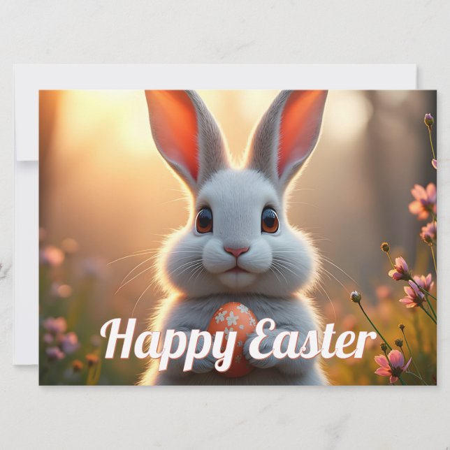 Happy Easter Bunny in the Magic of Spring (Front)