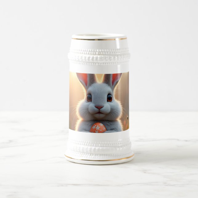 Happy Easter Bunny in the Magic of Spring Beer Stein (Center)