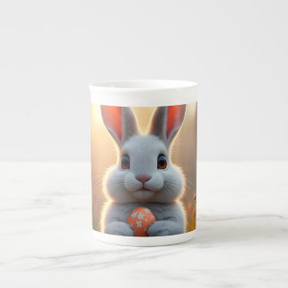 Happy Easter Bunny in the Magic of Spring Bone China Mug
