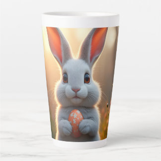 Happy Easter Bunny in the Magic of Spring Latte Mug