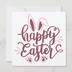 Happy Easter Bunny Invitation – Cute Spring Party
