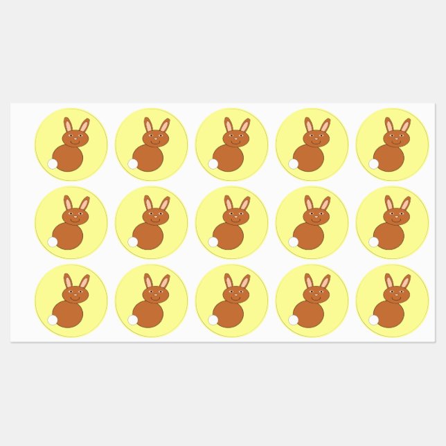 Happy Easter Bunny Labels (Sheet)