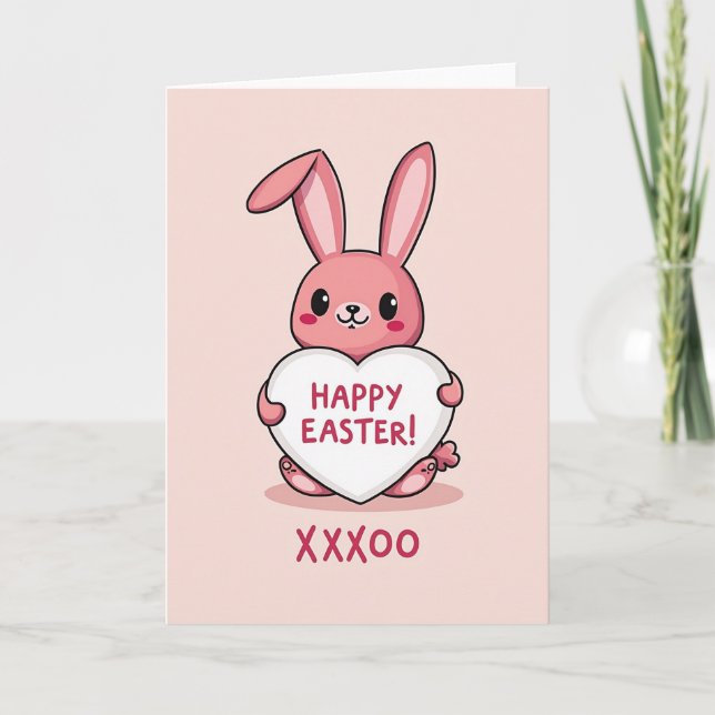 Happy Easter Bunny Love Card (Front)