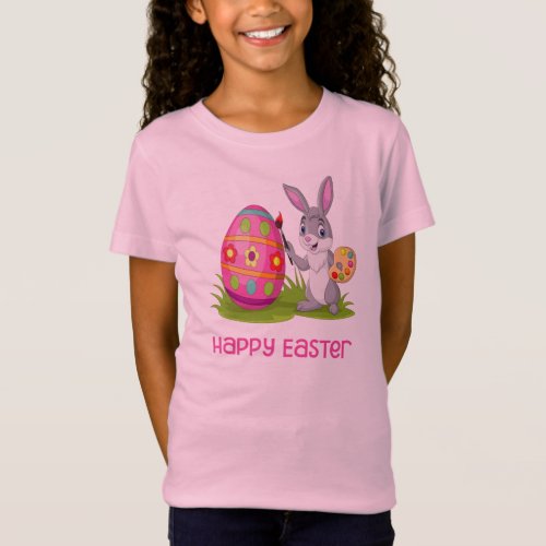 Happy Easter Bunny _ Love Coloring_ T_Shirt
