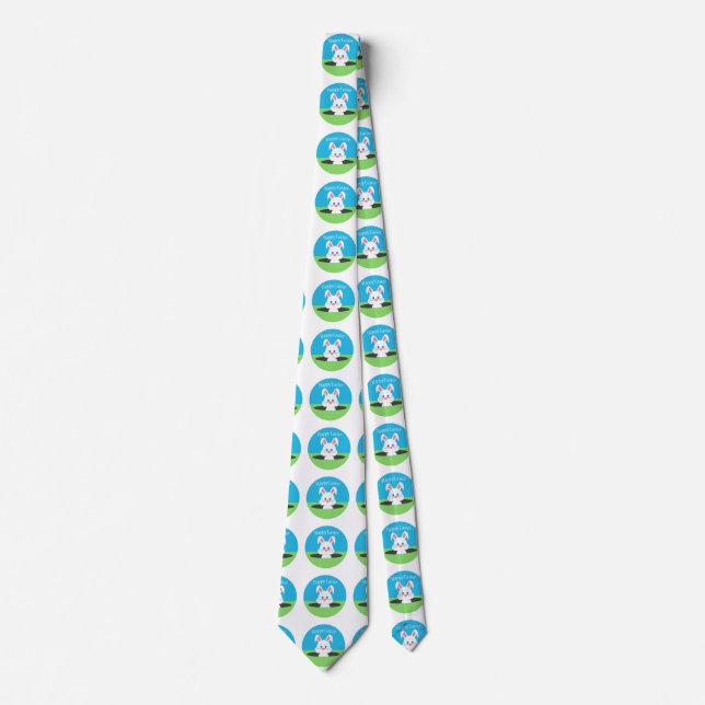 Happy Easter Bunny Neck Tie (Front)