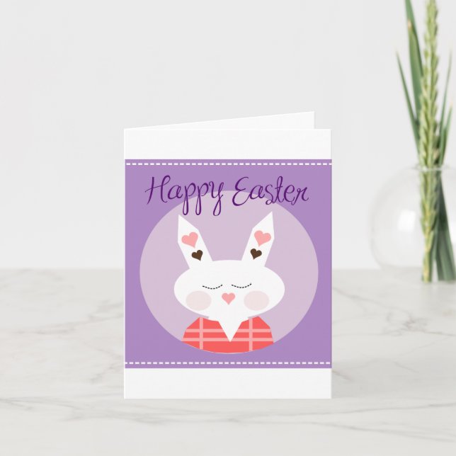 Happy Easter Bunny Note Card (Front)