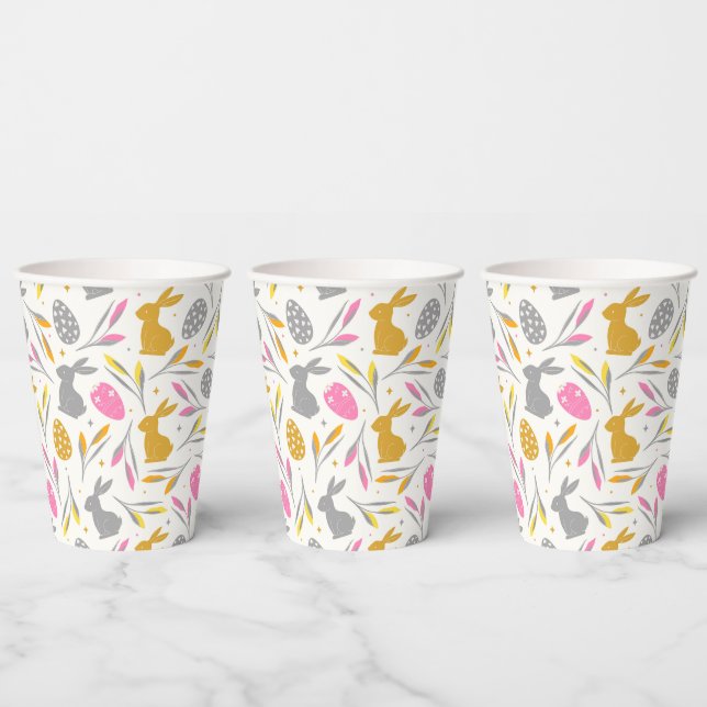 Happy Easter Bunny Paper Cups (Multi)