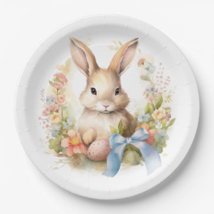 Happy Easter Bunny Paper Plates
