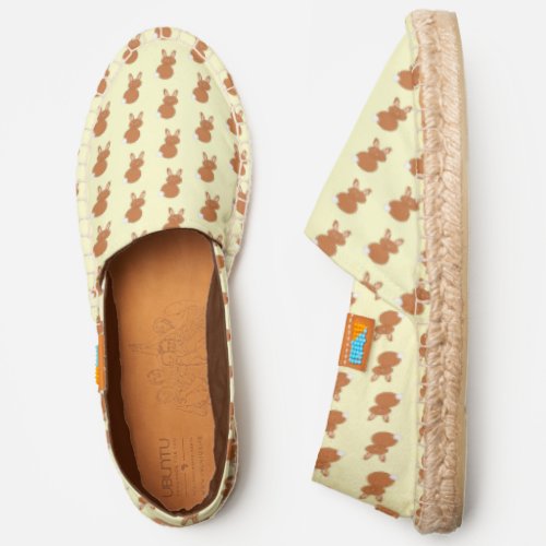 Happy Easter Bunny Patterned Espadrilles