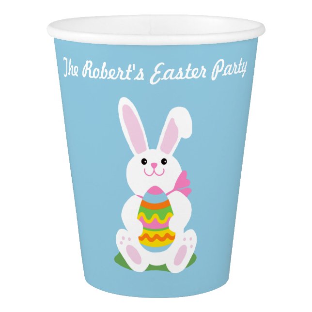Happy Easter Bunny ~ Personalized Paper Cup (Front)