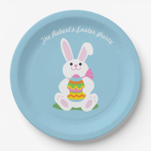 Happy Easter Bunny ~ Personalized Paper Plates