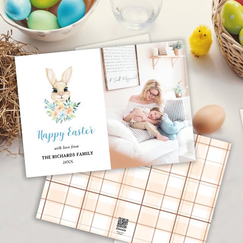 Happy Easter Bunny Photo Holiday Card