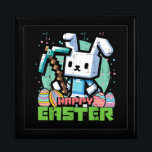 Happy Easter Bunny Pixel Game  Gift Box<br><div class="desc">Happy Easter Bunny Pixel Game</div>