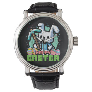 Happy Easter Bunny Pixel Game  Watch