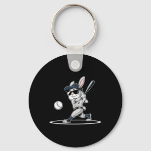 Happy Easter Bunny Playing Sell Easter Sport Boys  Keychain