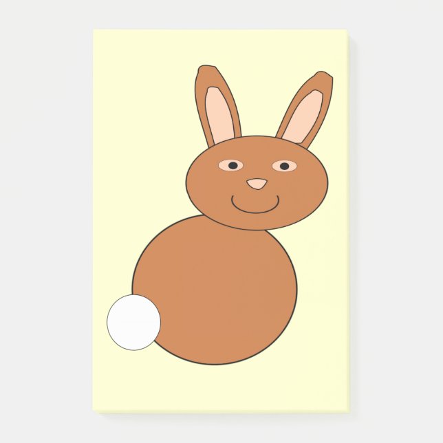 Happy Easter Bunny Post it notes Pad (Front)