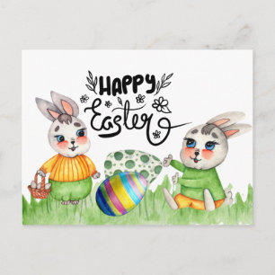 Happy Easter Bunny Postcard