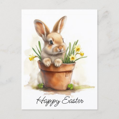 Happy Easter Bunny Postcard