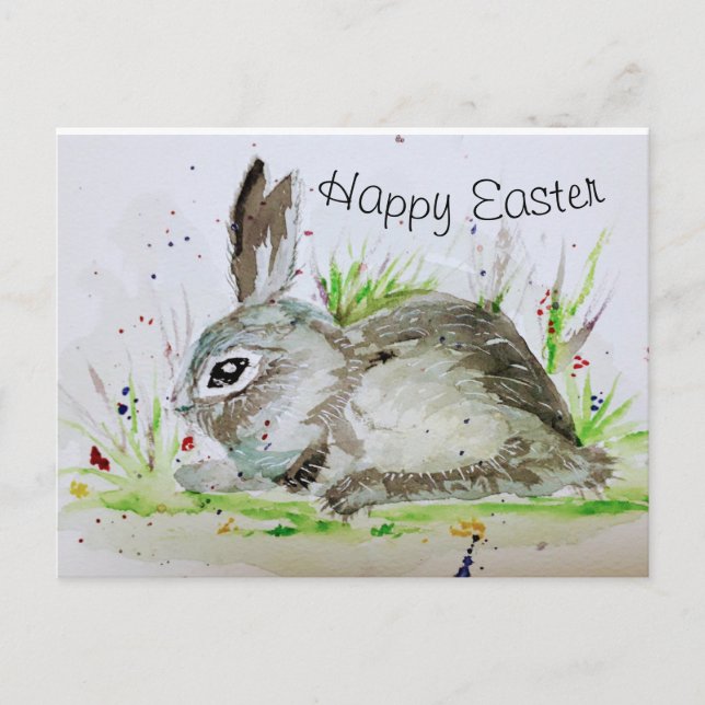 Happy Easter bunny Postcard (Front)