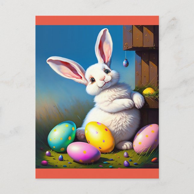happy easter bunny  postcard (Front)