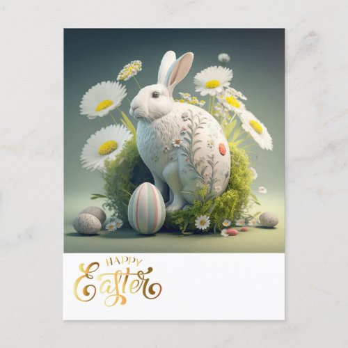 Happy Easter Bunny Postcard