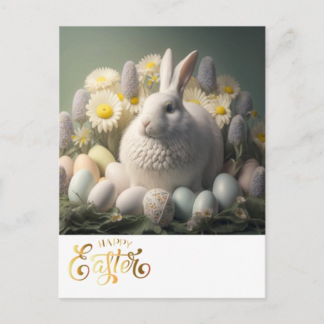 Happy Easter Bunny Postcard (Front)