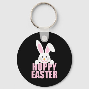 Happy Easter Bunny Pun Cute Pink Girls T Shirt  Keychain