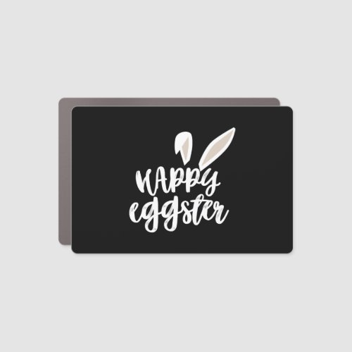 Happy Easter Bunny Rabbit Ears Funny Easter Day Wo Car Magnet