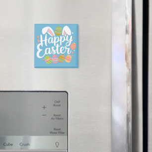 Happy Easter Bunny Rabbit Egg Holiday  Magnet