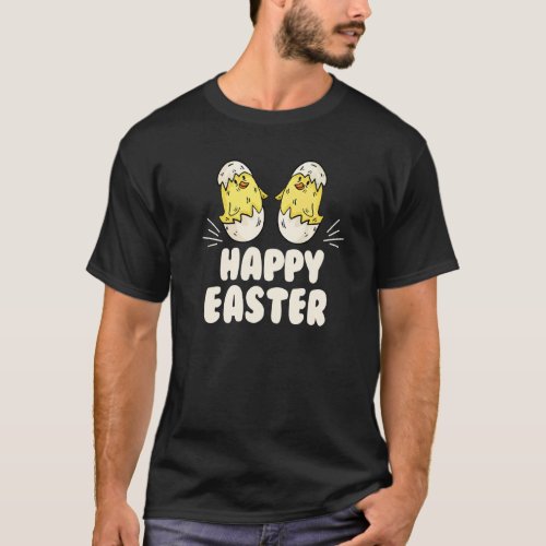 Happy Easter Bunny Rabbit Eggs Family Dye T_Shirt