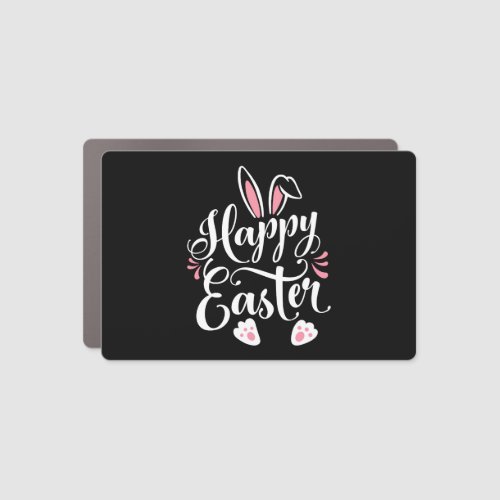 Happy Easter Bunny Rabbit Face Easter Day Car Magnet