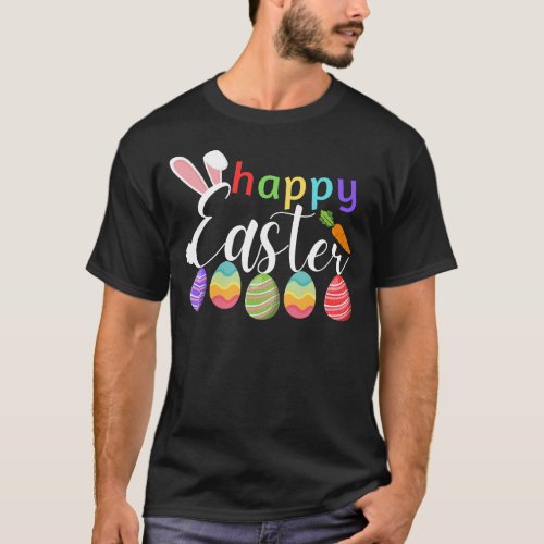 Happy Easter Bunny Rabbit Face Funny Easter Day  T_Shirt