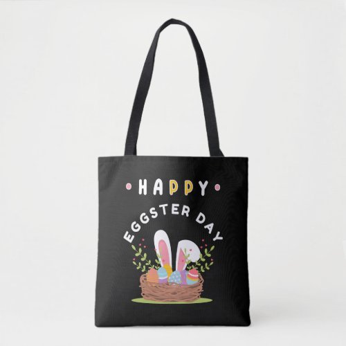 Happy Easter Bunny Rabbit Face Funny Easter Day   Tote Bag