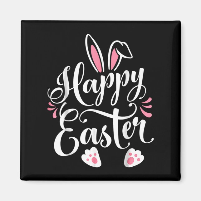 Happy Easter Bunny Rabbit Face Funny Easter Day Wo Magnet (Front)