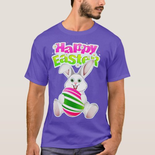 Happy Easter Bunny Rabbit Face Funny Easter Day Wo T_Shirt