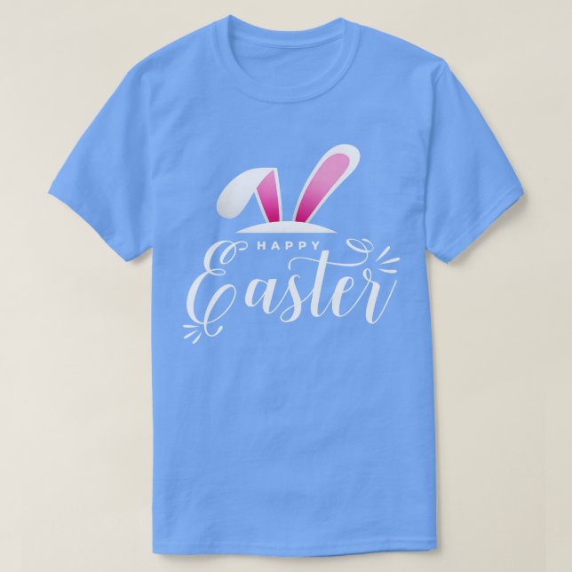 Happy Easter Bunny Rabbit Face Funny Easter Day Wo T-Shirt (Design Front)