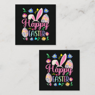 Happy Easter Bunny Rabbit Face Funny Enclosure Card