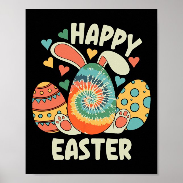 Happy Easter Bunny Rabbit Fun Easter Egg For Women Poster (Front)