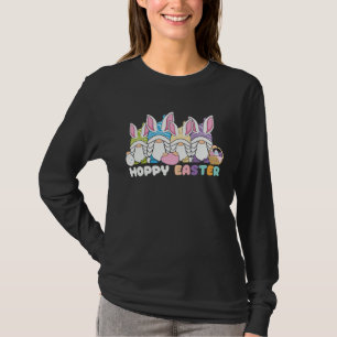 Happy Easter Bunny Rabbit Gnomes Easter Day Egg Hu T-Shirt