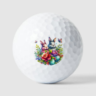 Happy easter Bunny Rabbit Golf Balls