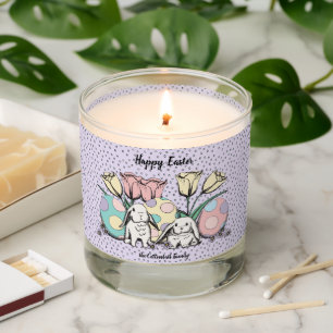 Happy Easter Bunny Rabbit Pastel Scented Candle