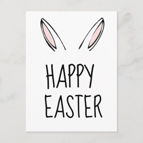 Happy Easter Bunny Rabbit Postcard